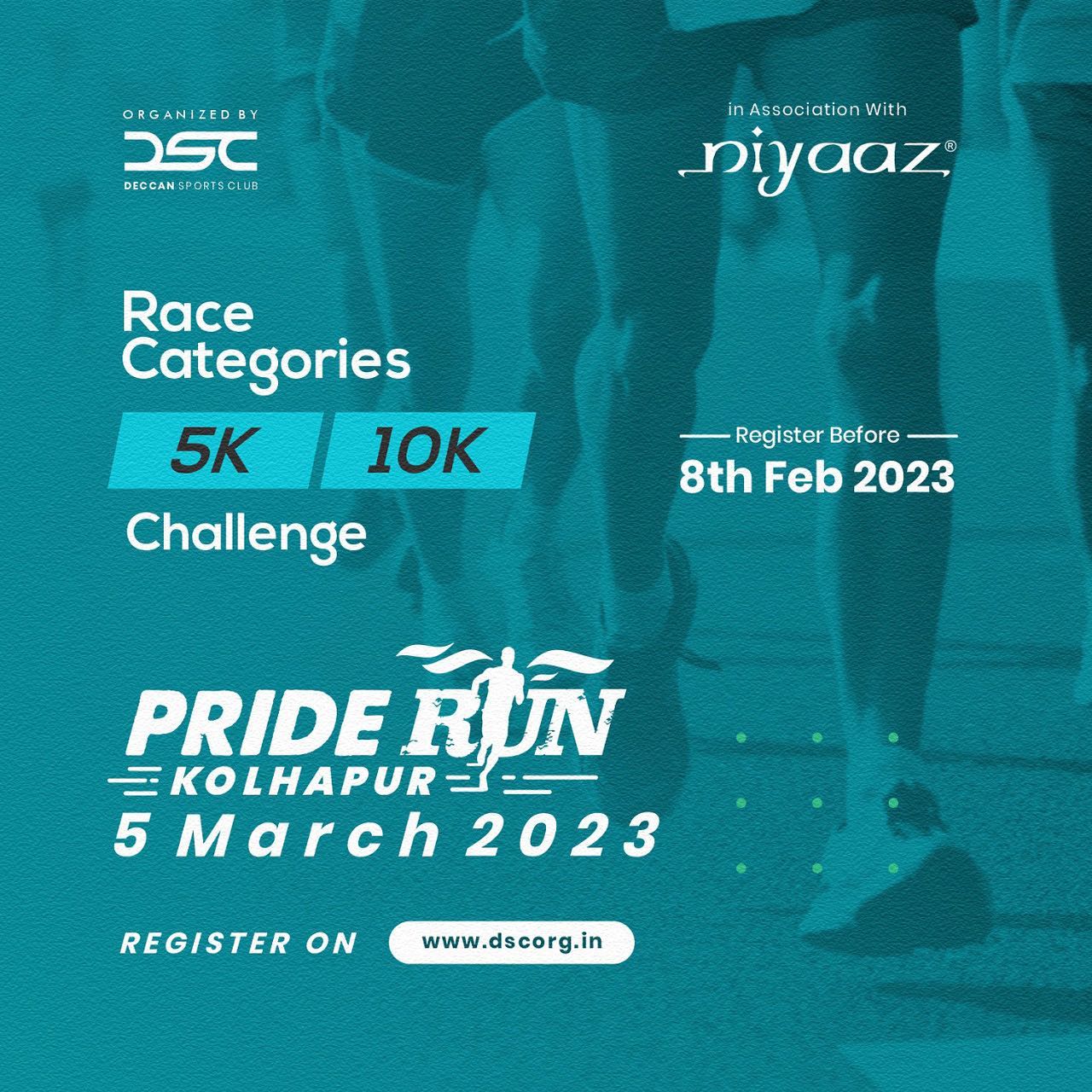 NIYAAZ PRIDE RUN KOLHAPUR 5K 10K CHALLANGE