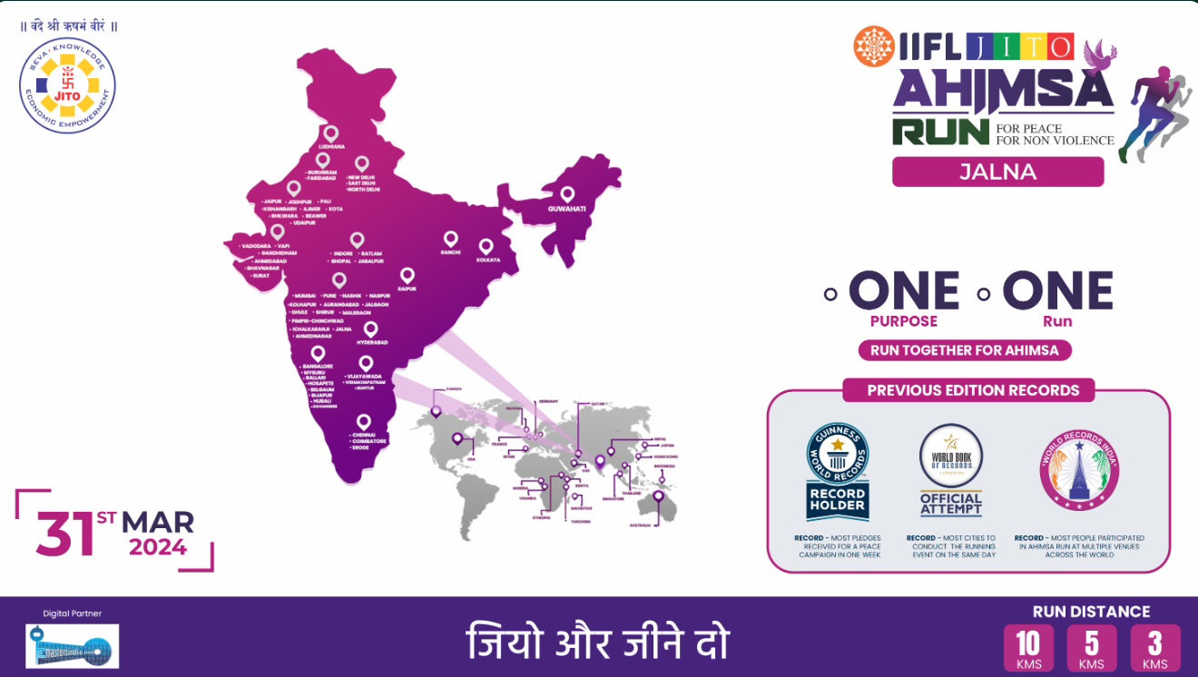 IIFL Jito Ahimsa Run Jalna 2024