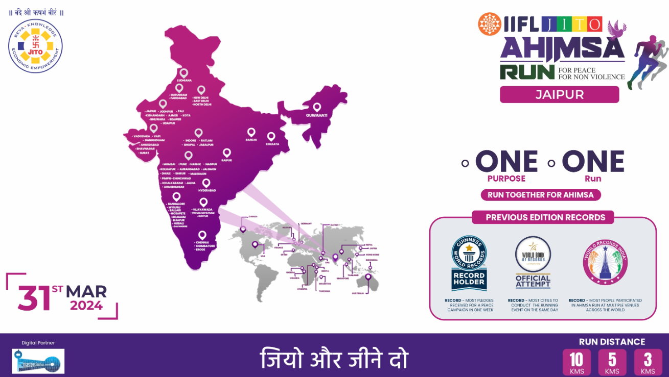 IIFL Jito Ahimsa Run Jaipur 2024