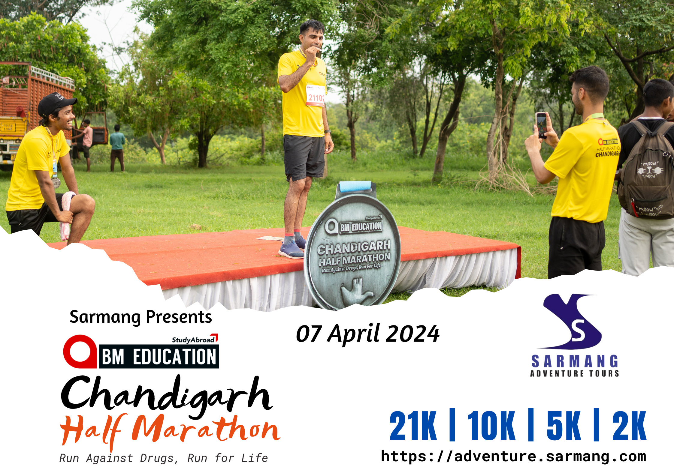 Sarmang Bm Education Chandigarh Half Marathon