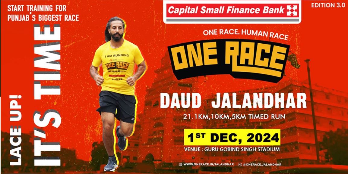 Capital Small Finance Bank One Race Jalandhar Half Marathon 2024