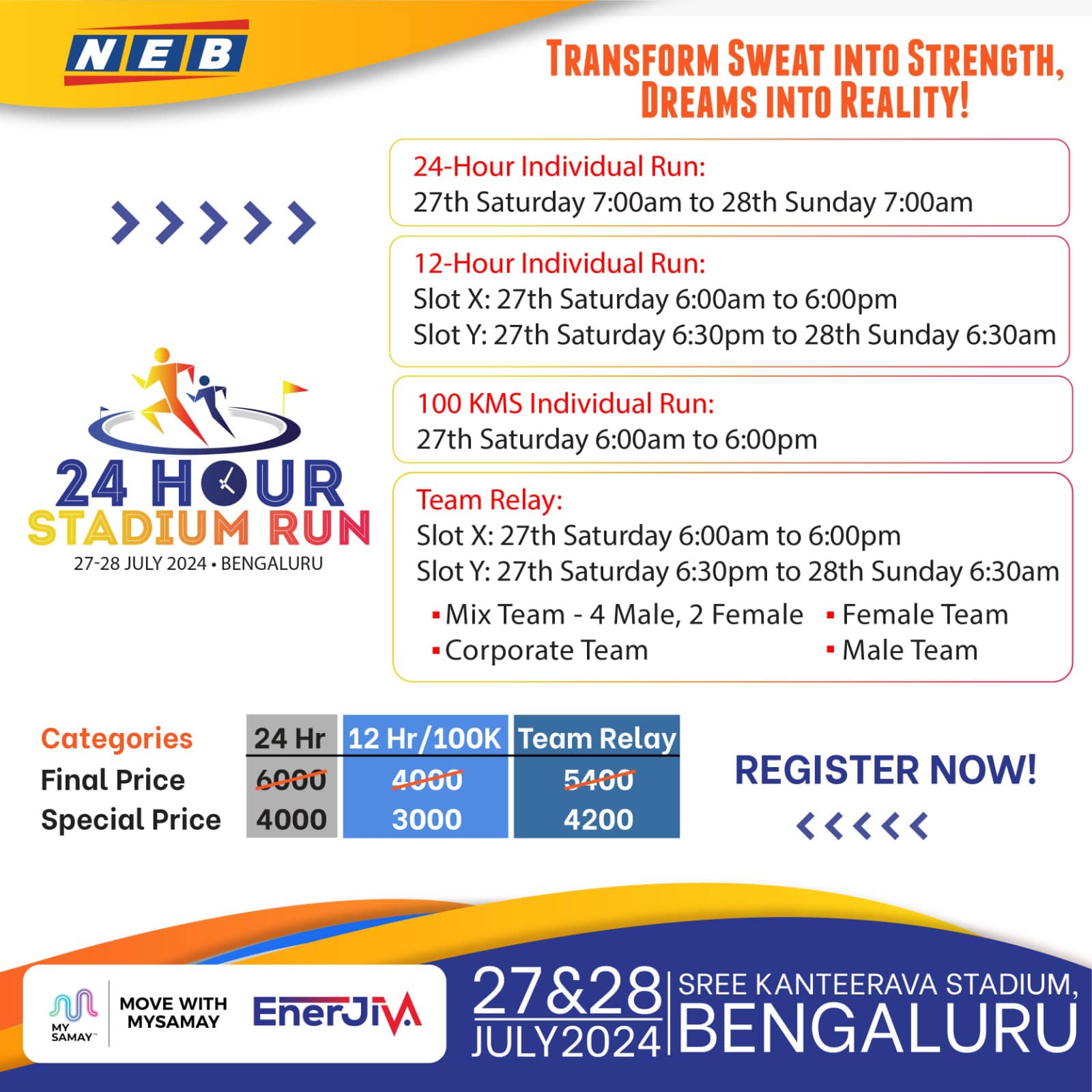 Bengaluru Stadium Run 2024