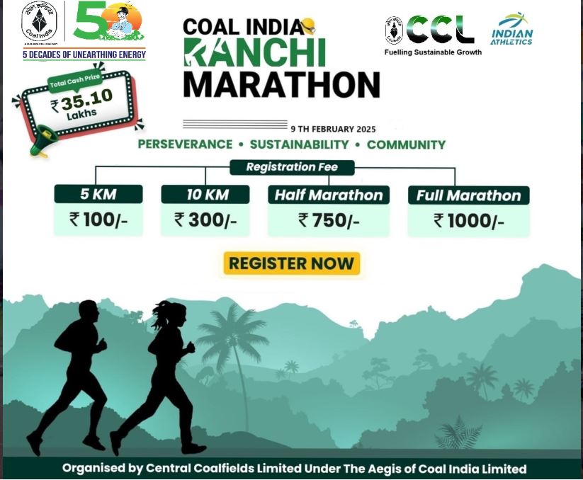 Coal India Ranchi Marathon 2025