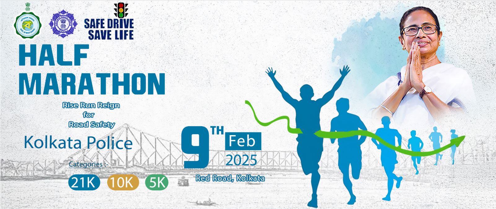Kolkata Police Sdsl Half Marathon 2025