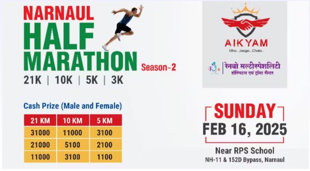 Narnaul Half Marathon 2025