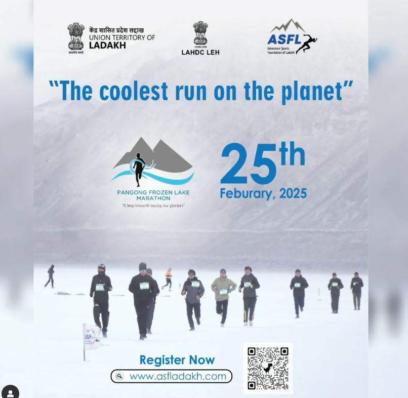 Pangong Frozen Lake Marathon 2025