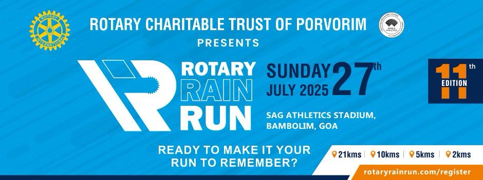 Rotary Rain Run Marathon Goa