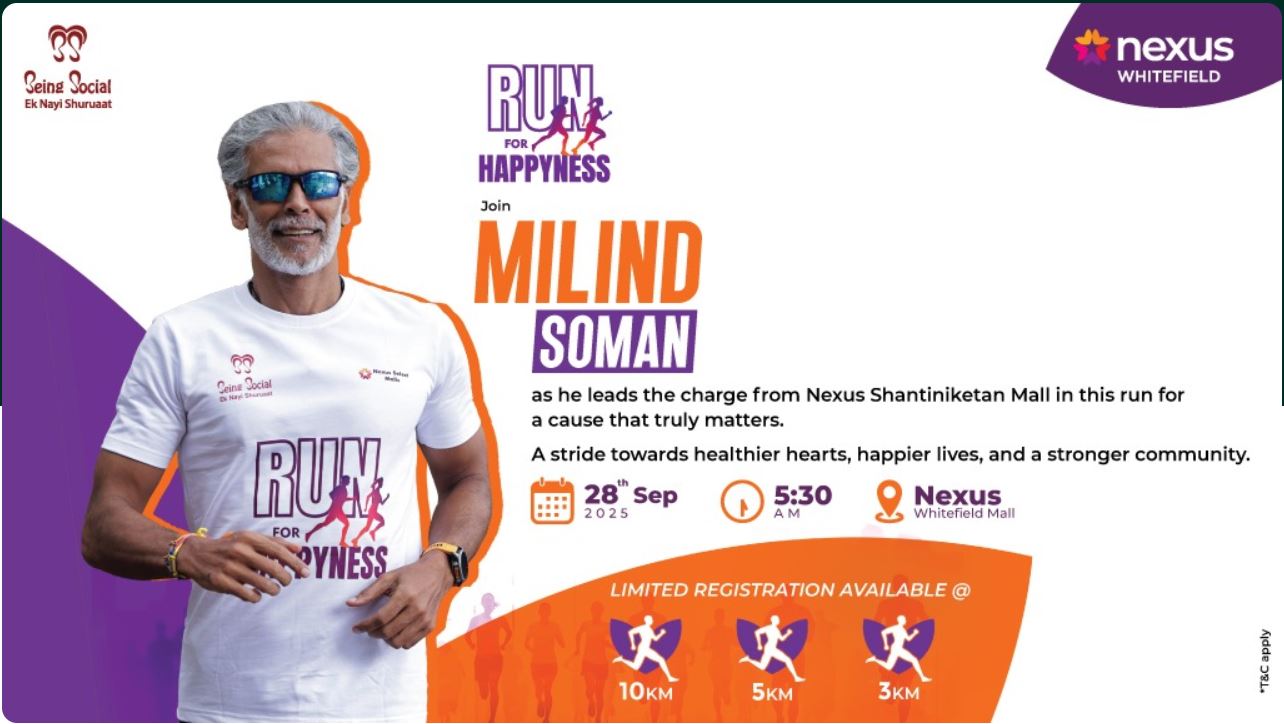 Run For Happyness 2025 - Nexus Whitefield Mall