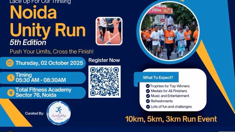 Noida's Unity Run Event 2025
