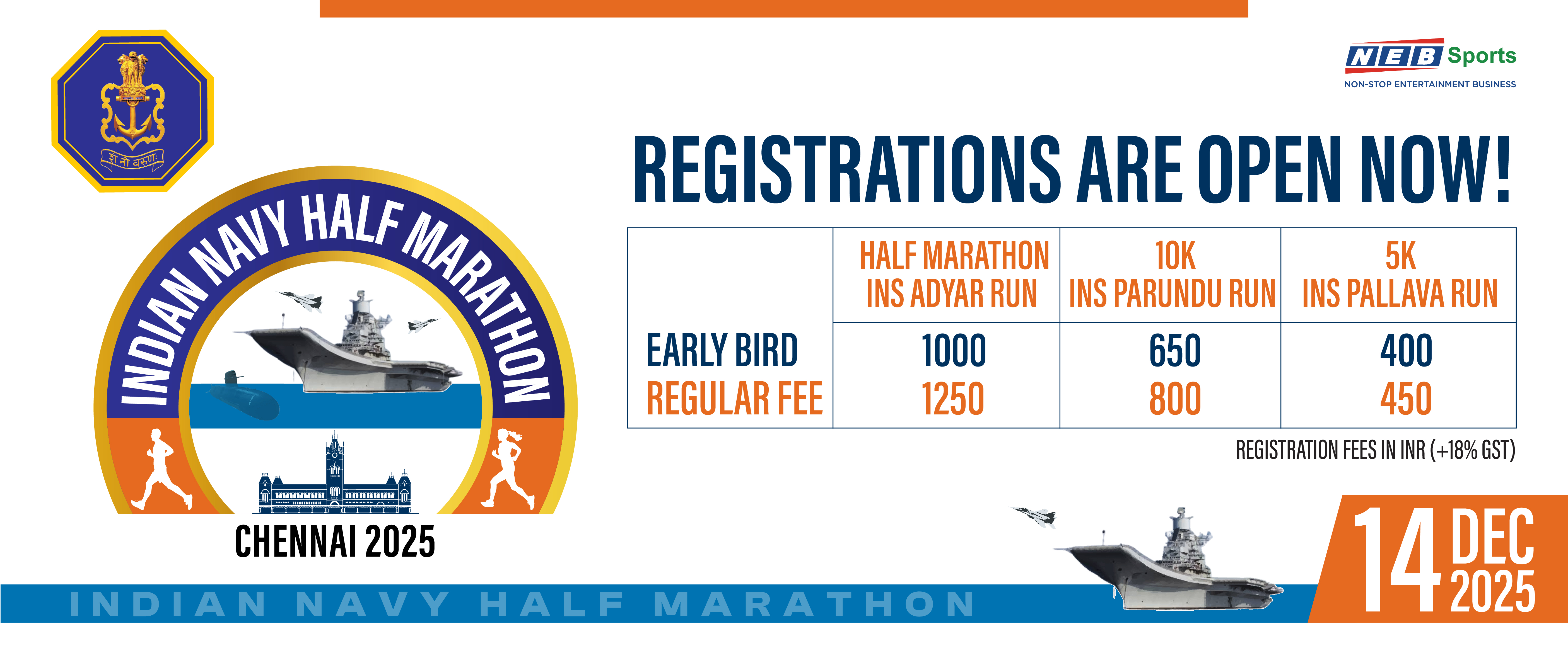 Maiden Indian Navy Half Marathon - Chennai 2025