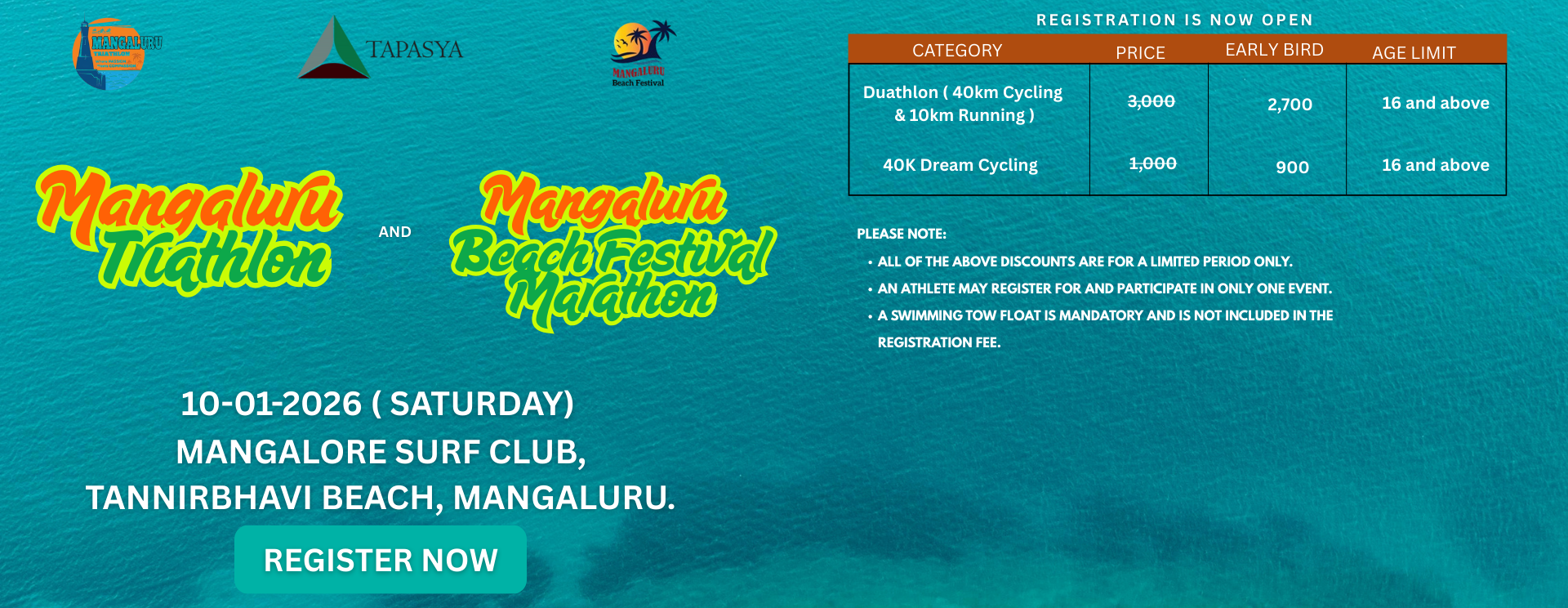 Mangaluru Triathlon 2026 - Duathlon - Cycling