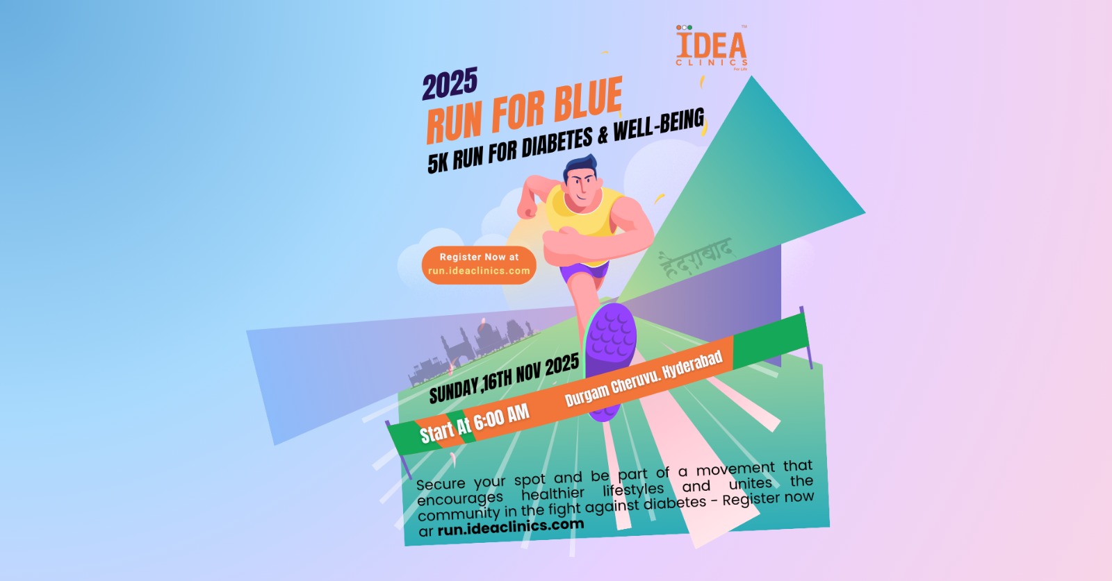 Run For Blue – 5k Run For Diabetes & Well-being