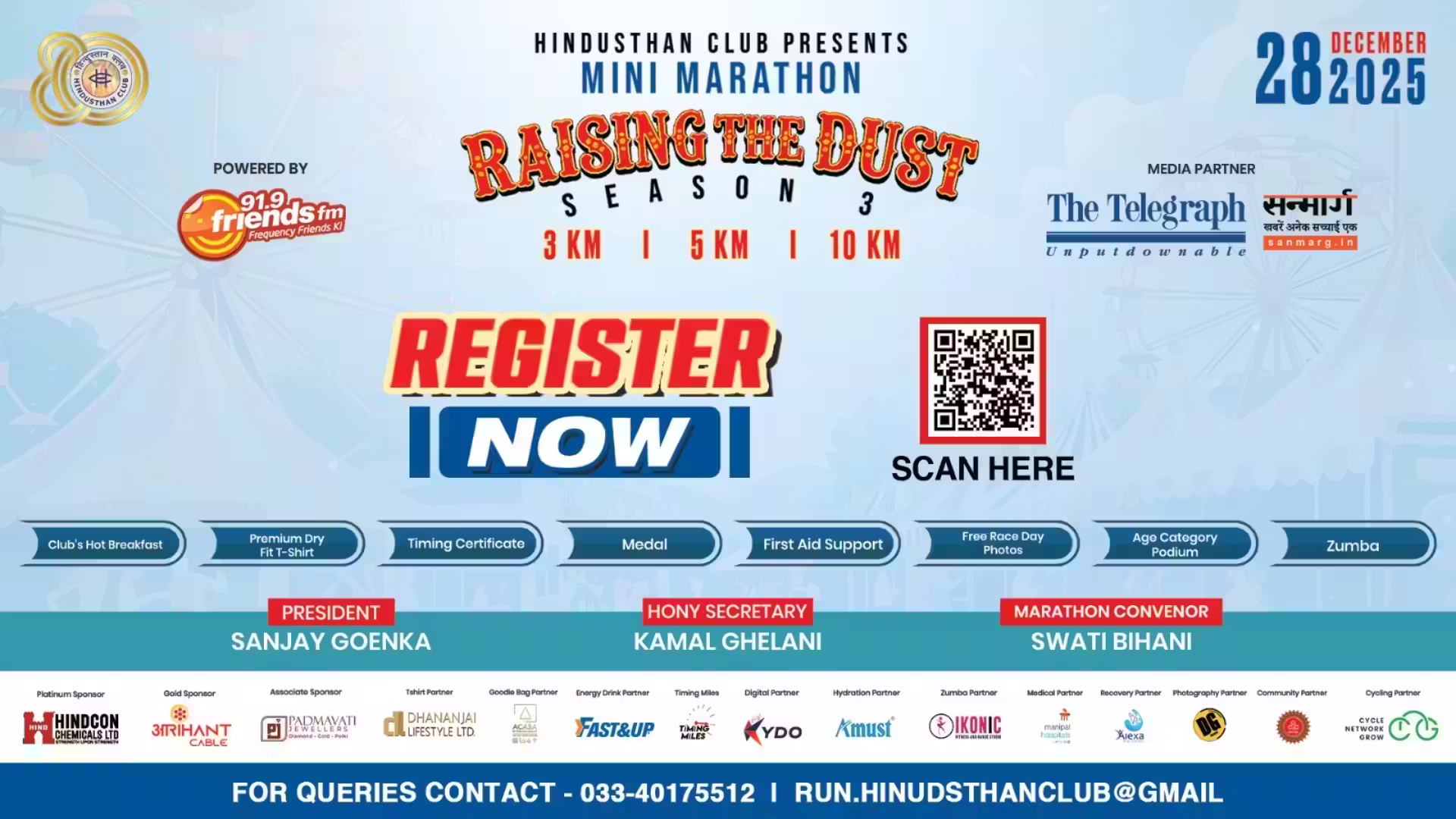 HINDUSTHAN CLUB presents Mini Marathon' 2025 - Raising The Dust