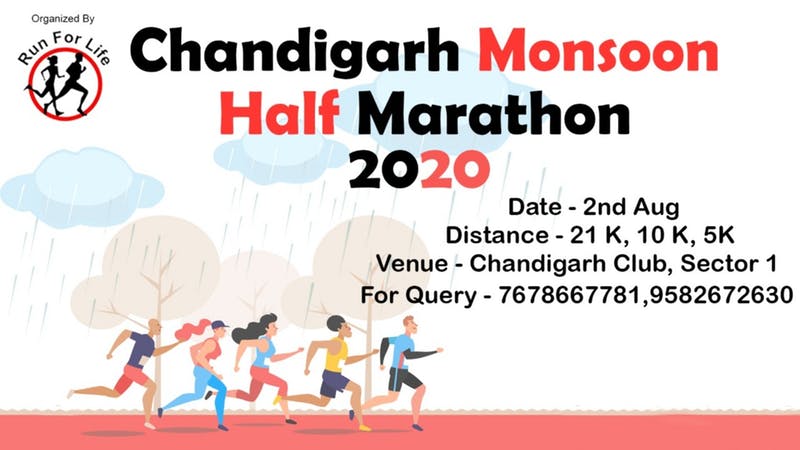 Chandigarh Monsoon Half Marathon 2020  (postponed - Update awaited)