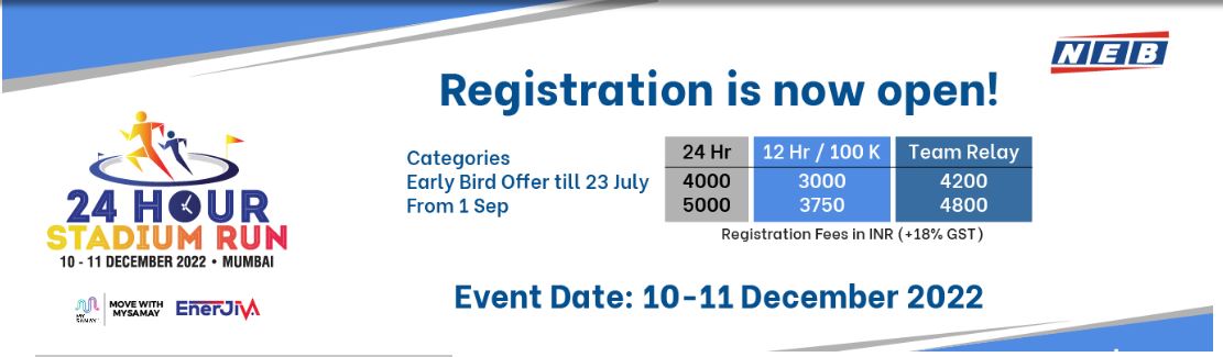 24H Mumbai Stadium Run 2022