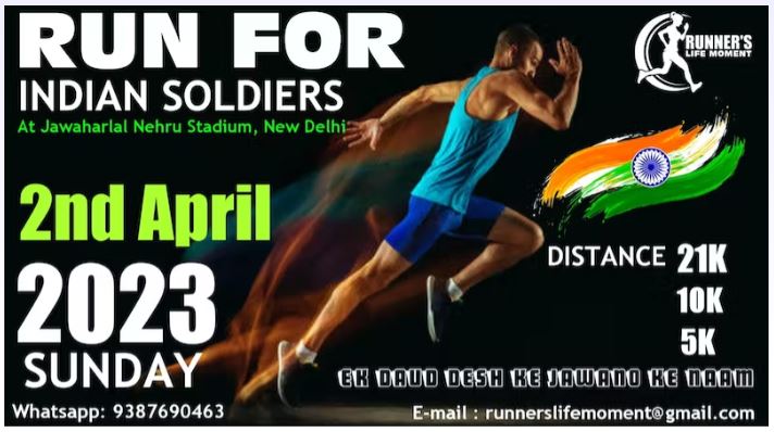 RUN FOR INDIAN SOLDIERS New Delhi