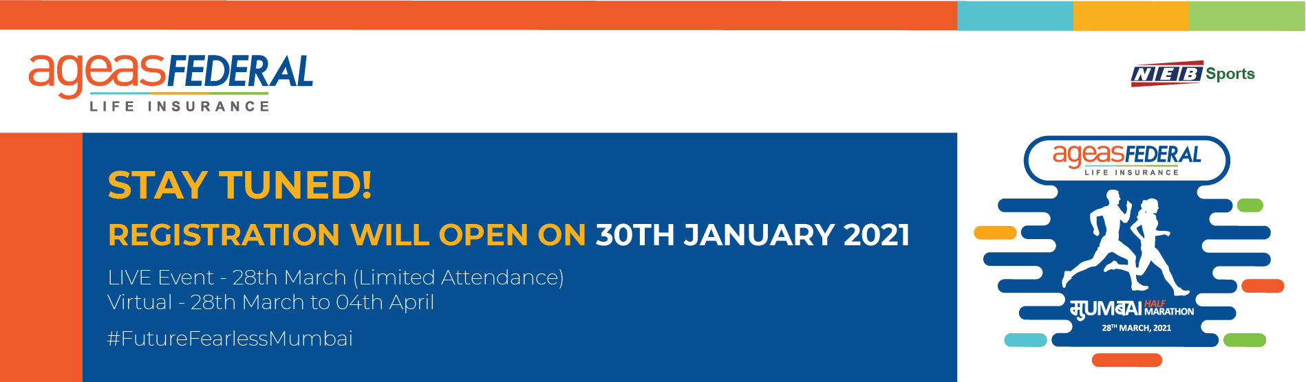 Ageas Federal Life Insurance Mumbai Half Marathon 2021 (Cancelled)