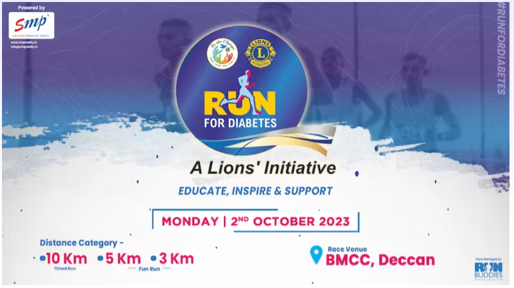 RUN FOR DIABETES A LIONS INITIATIVE POWERED BY SMP