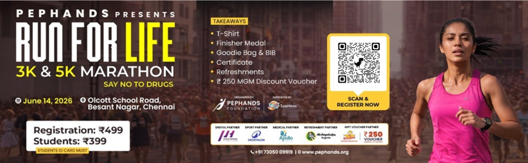Pephands Run For Life - 3K & 5K Marathon