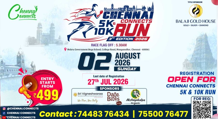 CHENNAI CONNECTS 5K & 10K RUN 3rd EDITION 2026