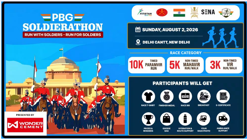 PBG Soldierathon, Delhi,Presented By Wonder Cement