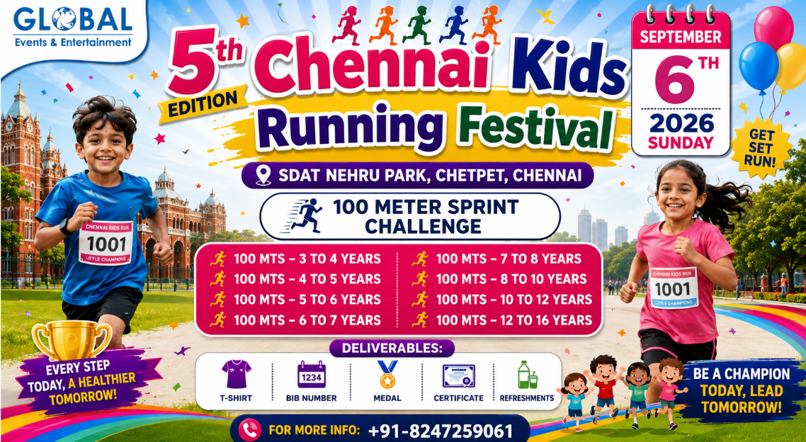 Chennai Kids Running Festival 2026 - 5th Edition