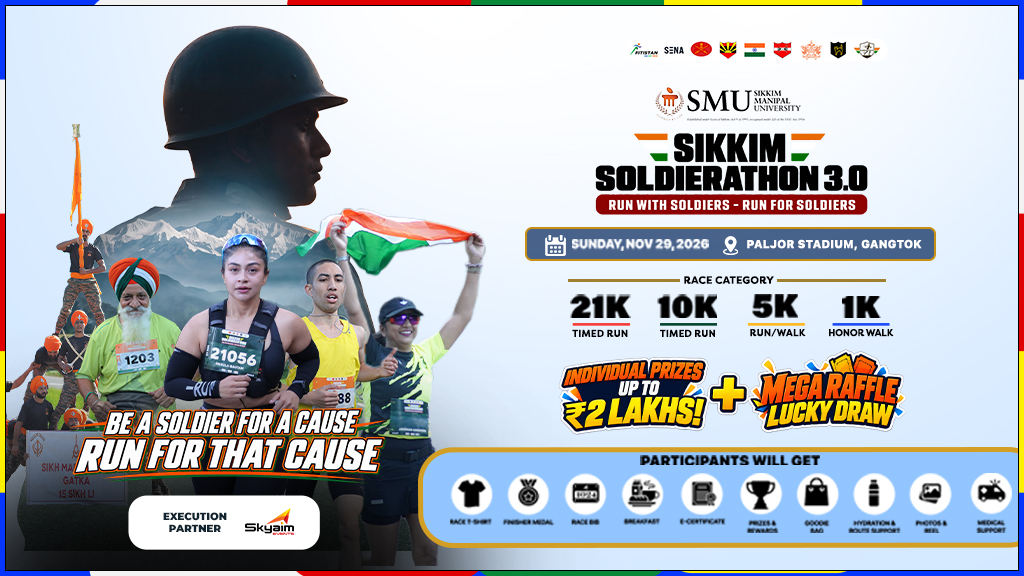 Sikkim Manipal University Sikkim Soldierathon 3.0, Gangtok, Sunday, 29th November, 2026